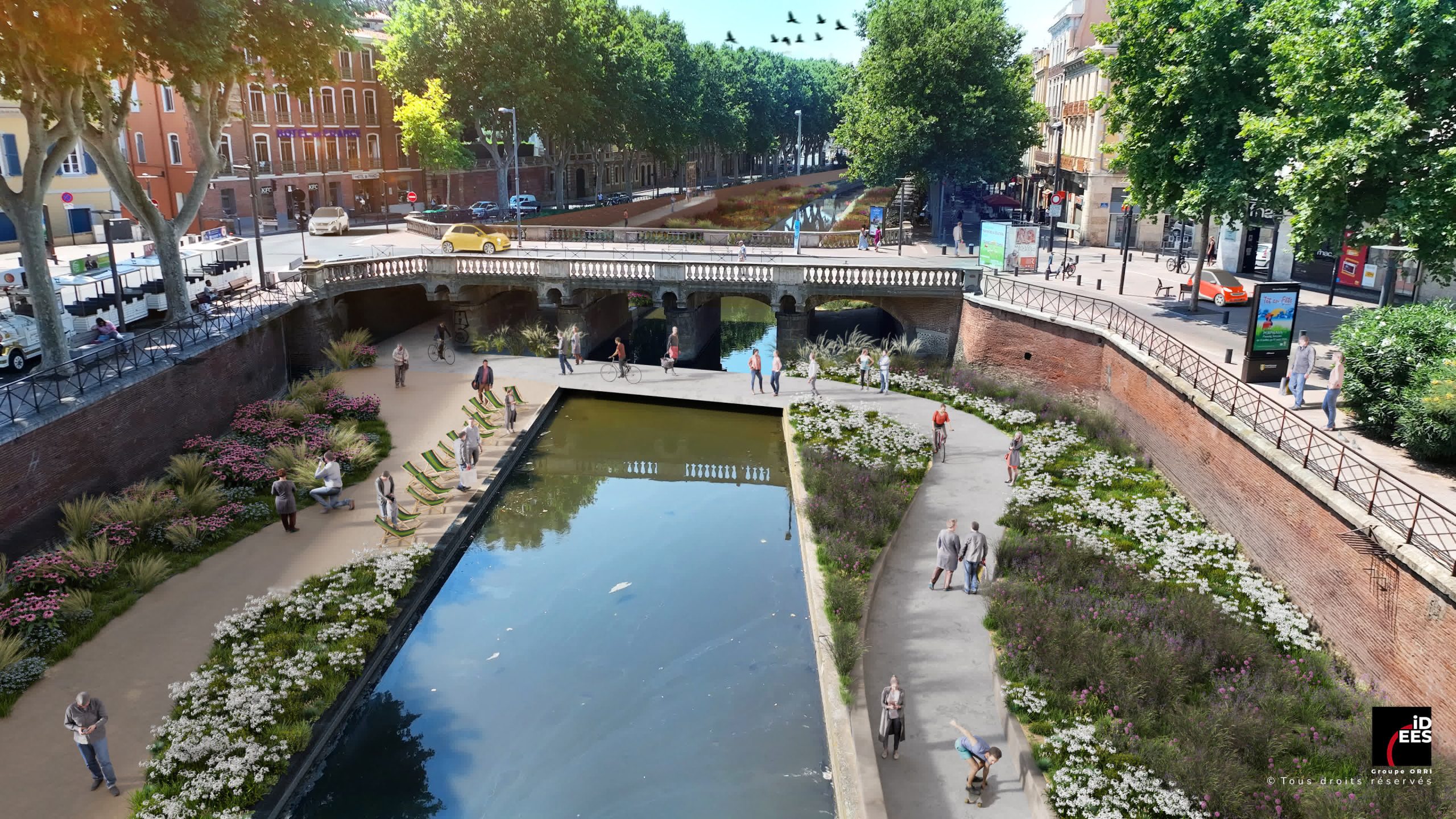 Aménagement des berges de « La Basse » Perpignan (66)